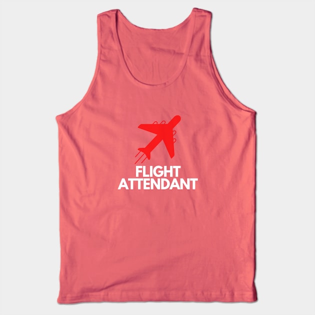 Flight Attendant Tank Top by Jetmike